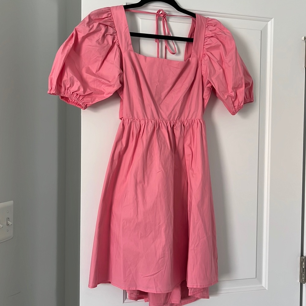 Wayf pink mini dress
